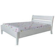 Linda Sleigh Solid Wood Bed White