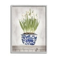 thumbnail image 1 of Linda Spivey Traditional Daffodil Flowers Porcelain Pattern 24" x 30" Framed Painting Art Print, by Stupell Home Décor, 1 of 5