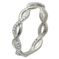 thumbnail image 1 of Linda Wedding Band Eternity Ring for Women Sterling Silver Ginger Lyne Collection, 1 of 8