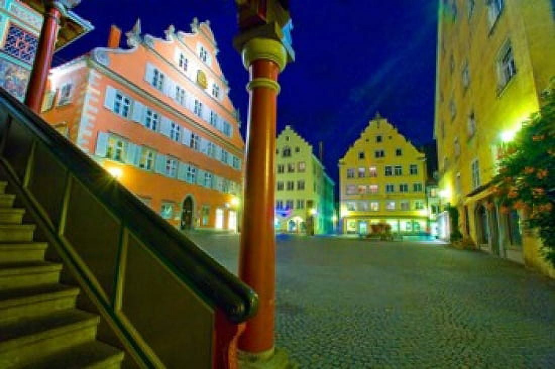 Lindau Island at Night Canvas Art - Jaynes Gallery DanitaDelimont (28 x 19)
