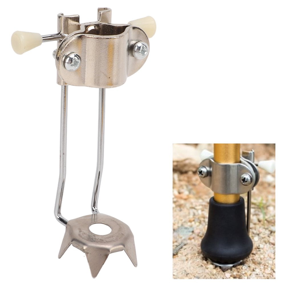 Lindbes Cane Tips for Ice All Terrain Heavy Duty Steel 5Prong Hiking