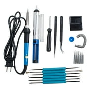 Lindbes Enhanced /220V 60W Soldering Iron Tool Kit - Achieve Efficient Welding and Soldering - Complete with Carry Case for Convenient Storage and Transport - Ideal for DIY Projects and R