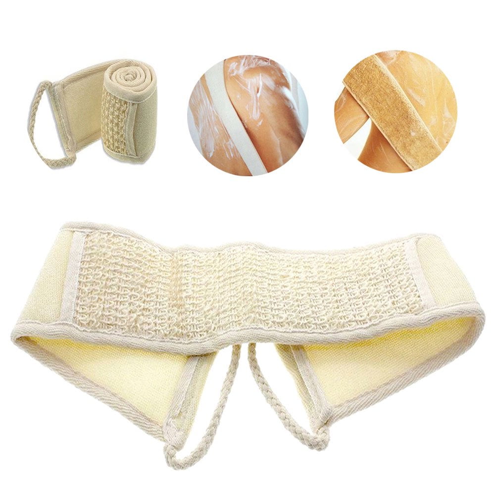 Lindbes Exfoliating Loofa Back Scrubber with Rope Bathtub Body Sponge