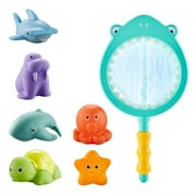 Lindbes Kids Bath Toys Baby Bath Fishing Game Swimming Pool Bathtub Toy Set Non-toxic Mold Free Bath Toys for Boys and Girls 3 4 5 6 7 8 Years Old