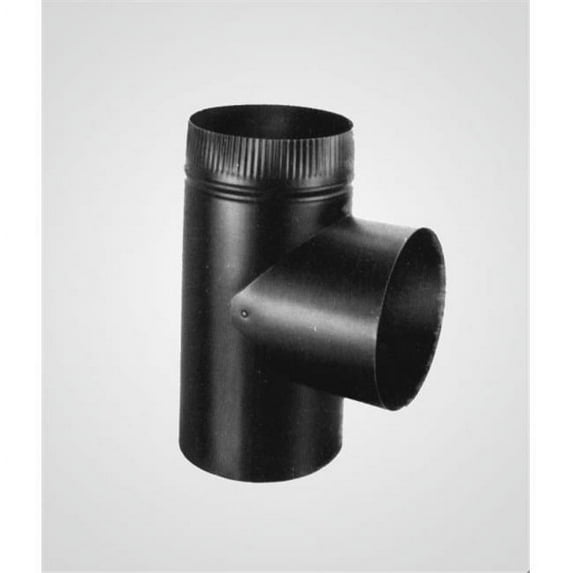 Lindemann 350906 6 Inch Black Tee with Snap Lock
