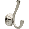 thumbnail image 1 of Linden Double Robe Hook in Stainless Steel, 1 of 4