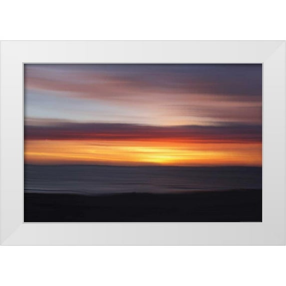 Linden, Sally 14x11 White Modern Wood Framed Museum Art Print Titled - Ocean 3