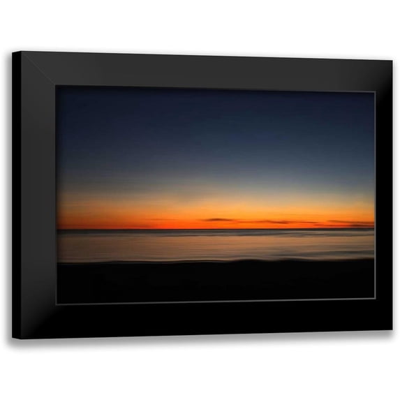 Linden, Sally 18x13 Black Modern Framed Museum Art Print Titled - Ocean 7