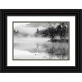 thumbnail image 1 of Linden, Sally 18x13 Black Ornate Wood Framed with Double Matting Museum Art Print Titled - Fog On The Lake 2, 1 of 4