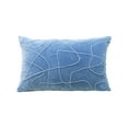 thumbnail image 1 of Linden Street Solid Velvet Embroidered Decorative Pillow, 14"x24", 1 of 3