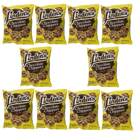 Linden's Chocolate Chippers Bite Size Cookies, 2oz bags - 10 pack