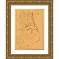 thumbnail image 1 of Lindenkohl 11x14 Gold Ornate Wood Framed with Double Matting Museum Art Print Titled - Virginia North Carolina  US Coast  - Lindenkohl, 1 of 4