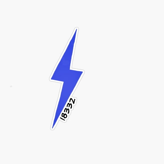 Lindenmere Zipcode Lightning Bolt Camp Art Vinyl Decal Sticker