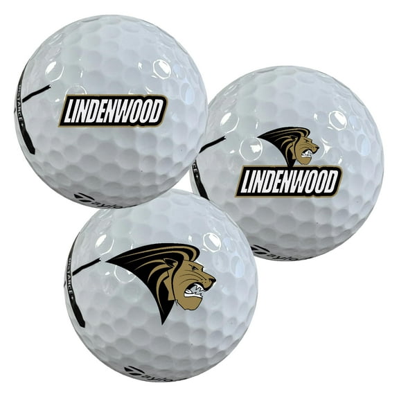 Lindenwood University Lions Logo Edition Taylormade Distance+ Golf Balls 12-Pack (Dozen)