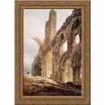 thumbnail image 1 of Lindisfarne 24x18 Gold Ornate Wood Framed Canvas Art by Thomas Girtin, 1 of 2
