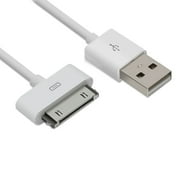 Lindmeyers 3' USB Male to Female Charging Cable Sync Data for Apple iPad, White, 2 Counts