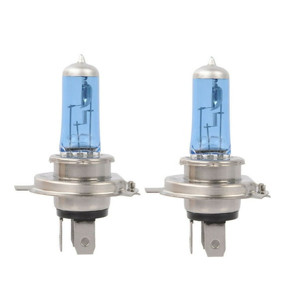 Lindmeyers H4 Dual-Beam Halogen 90W, 6000K White Headlight Bulb fits H4/9003/HB2 2 Pack