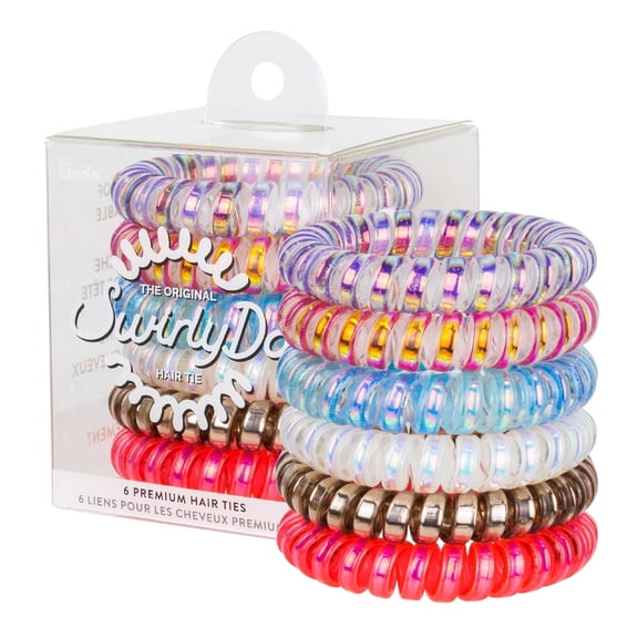 Lindo Medium SwirlyDo - 6pcs/pk - Bright Holographic
