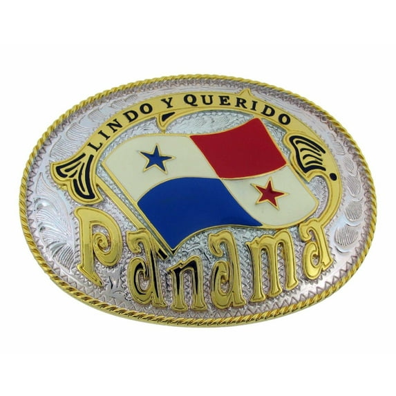 Lindo Y Querido Panama Country Flag Belt Buckle Central Panamanians Nation Big