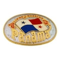 thumbnail image 1 of Lindo Y Querido Panama Country Flag Belt Buckle Central RED Metal City Men Canal, 1 of 2