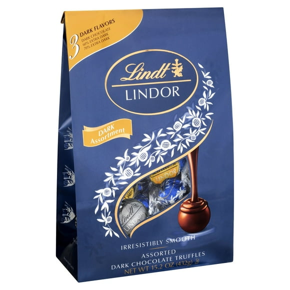 Lindor Dark Assorted Chocolate Truffles 15.2 oz