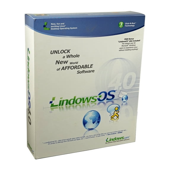 Lindows OS 4.0 - Classic Linux Windows Operating System Software 2003