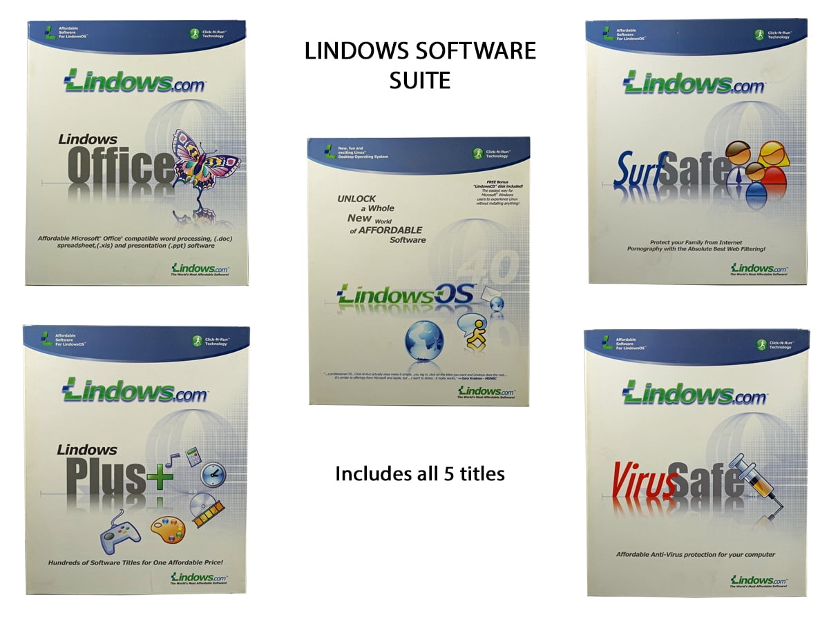 Lindows OS 4.0 Complete Software Suite - Classic Linux Windows ...