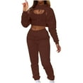 thumbnail image 1 of Lindreshi 2 Piece Lounge Set for Women Clearance Women's Solid Color Sling Vest Sweatshirt High Waist Pack Hip Straight with Pocket Pants Three-Piece Suit, 1 of 5