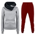 thumbnail image 1 of Lindreshi 2 Piece Sweat Suits for Women Clearance Women's Fashion Fall Winter Outfits Sports Tracksuits Long Sleeve Pullover Hoodies Pants Suit, 1 of 3