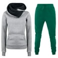 thumbnail image 1 of Lindreshi 2 Piece Sweat Suits for Women Clearance Women's Fashion Fall Winter Outfits Sports Tracksuits Long Sleeve Pullover Hoodies Pants Suit, 1 of 3