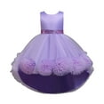 thumbnail image 1 of Lindreshi Baby Girl Clothes Children Dress Girl No Sleeve Princess Dress Flower Tail Dress Skirt Skirt Net Gauze Dress Canonicals, 1 of 9