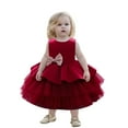 thumbnail image 1 of Lindreshi Baby Girl Clothes Kids Girls Ruffled Princess Bridesmaid Pageant Gown Birthday Party Wedding Dress, 1 of 9