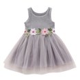 thumbnail image 1 of Lindreshi Baby Girl Clothes Toddler Baby Girls Sleeveless Floral Tulle Dress Flower Princess Dresses, 1 of 4