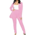 thumbnail image 1 of Lindreshi Blazer Sets Women 2 Piece Outfits Women Business Attire 2 Piece Outfits Long Sleeve Tops Long Pants Sets, 1 of 8