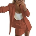 thumbnail image 1 of Lindreshi Blazer for Women Women Business Attire Solid Long Sleeve Suit Collar Slimming Cardigan Suit Coat Tops Jacket, 1 of 7