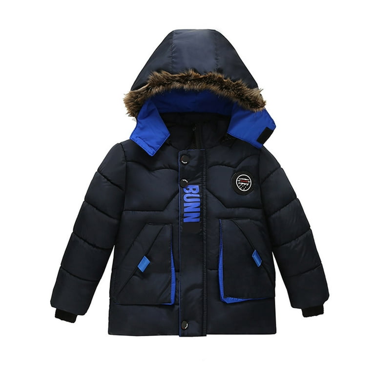 Lindreshi Boys Winter Coat Clearance Kids Boys Baby Solid Winter