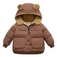 thumbnail image 1 of Lindreshi Boys Winter Coat Clearance Winter Baby Girls Boys down Cotton Thick Hooded Coat Warm Jacket, 1 of 4
