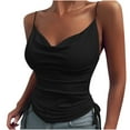 thumbnail image 1 of Lindreshi Camisole Tops for Women 2024 Fashion Sexy Casual Women Sleeveless Camis V-Neck Ladies Tops Slim Vest, 1 of 5