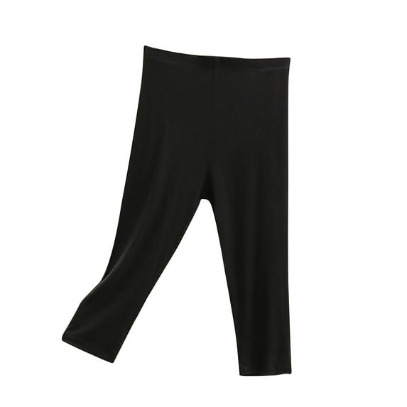 Lindreshi Capri Leggings for Women Clearance Women's Casual Fashion Solid Color Three-quarter Shorts Thin Loose Large Size Home Pants for Sports and Can Be Worn Outside