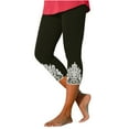 thumbnail image 1 of Lindreshi Capri Leggings for Women with Pockets Women's Summer High Waisted Solid Color Capris Matching Slim Fitting Yoga Gym Pants, 1 of 7