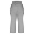 thumbnail image 1 of Lindreshi Capri Leggings with Pockets Womens Winter Wide Leg Yoga Sports Loose Casual Pants Stretch Gym Cropped Trousers, 1 of 9