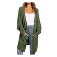 thumbnail image 1 of Lindreshi Cardigan Sweaters for Women Womens Boho Patchwork Cardigan Long Sleeve Open Front Knit Sweaters Coat Pockets, 1 of 8