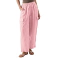 thumbnail image 1 of Lindreshi Cargo Pants Women Clearance Fall Fashion Women Casual Pocket Button Elastic Waist Full Length Pants, 1 of 8