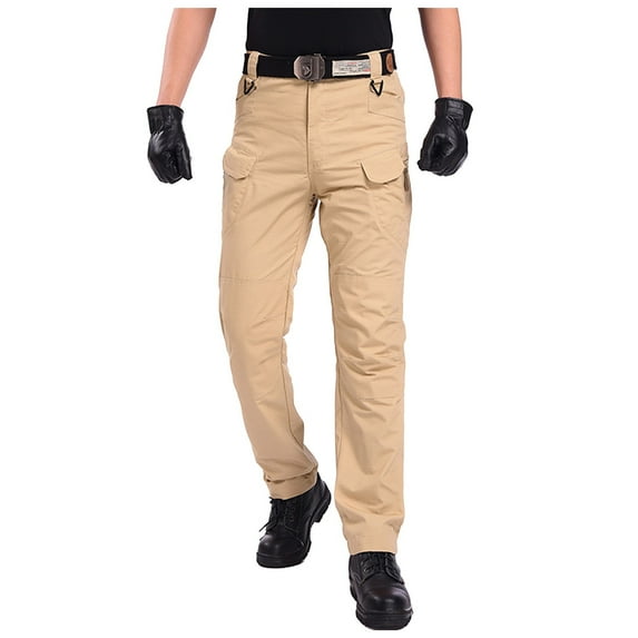 Lindreshi Cargo Pants Women Clearance Men's Stretch Fabrics Outdoor Pants Multi-pocket Overalls Combat Training Pants