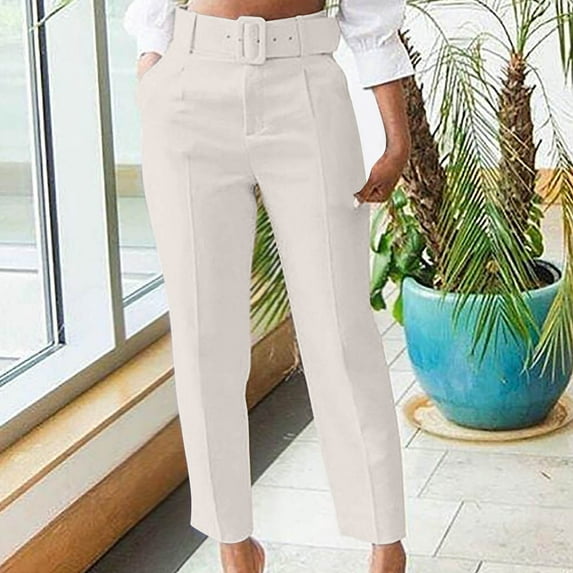 Lindreshi Cargo Pants Women Clearance Women Sack Drawstring Fold Floor Cargo Pants Straight Leg Wide Leg Pants
