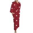 thumbnail image 1 of Lindreshi Casual Fall Dress The Fashion Women's Winter Plus Size Casual Round Neck Loose Long Sleeve Printed Dress, 1 of 8