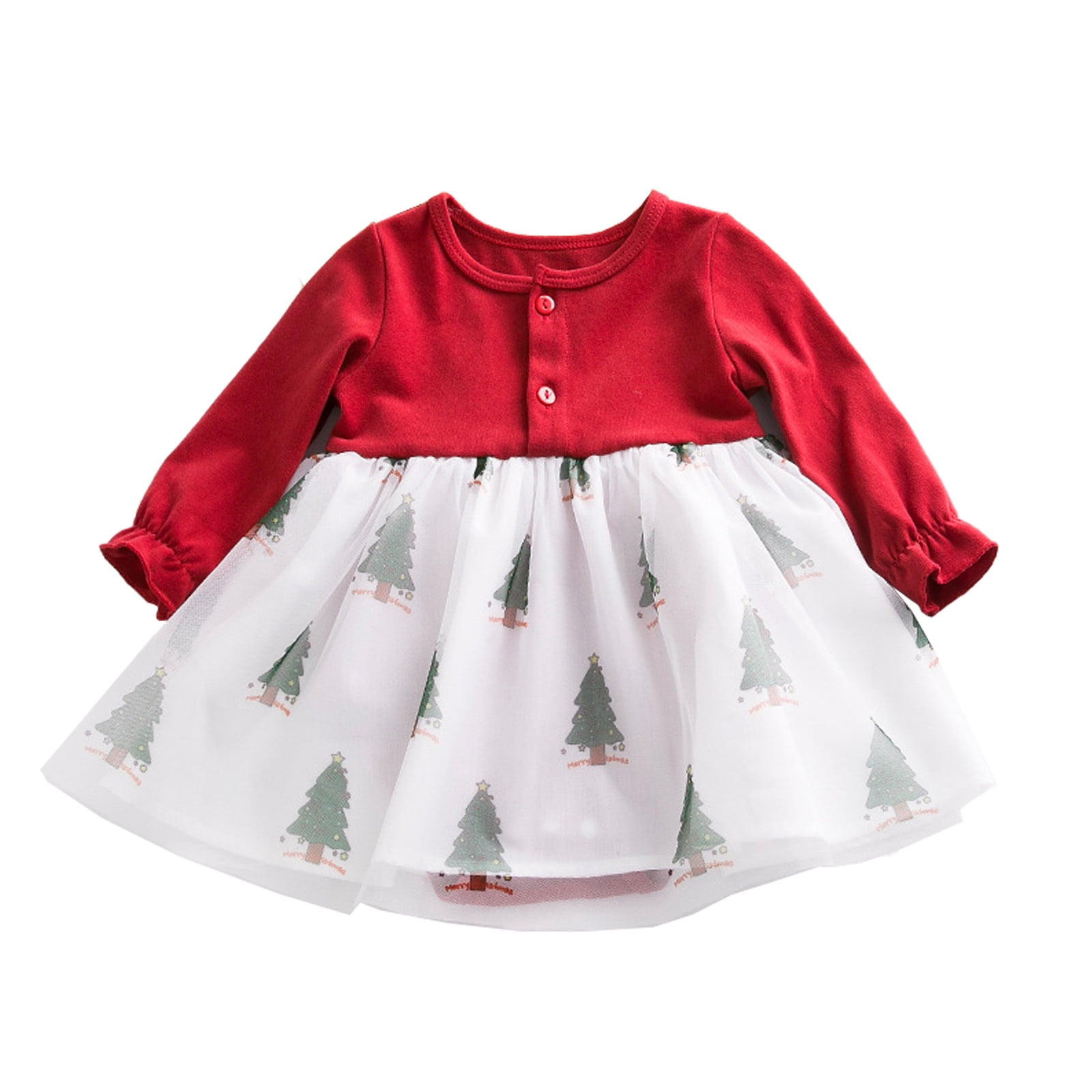 Lindreshi Christmas Dresses for Baby Girl Santa Claus Costume, Girl