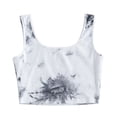 thumbnail image 1 of Lindreshi Crop Tops for Women Women Ladies Tie-dye Print Sleeveless Blouse Pullover Vest Tank Crop Tops Shirts, 1 of 6