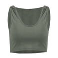 thumbnail image 1 of Lindreshi Crop Tops for Women Women's Casual Low Collar Hooded Sleeveless Garment Pullover Tops Blouse, 1 of 8