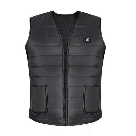 Lindreshi Heated Vest Plus Size Outdoor Warm Clothing Heated for Riding Skiing Fishing Charging Via Heated Coat